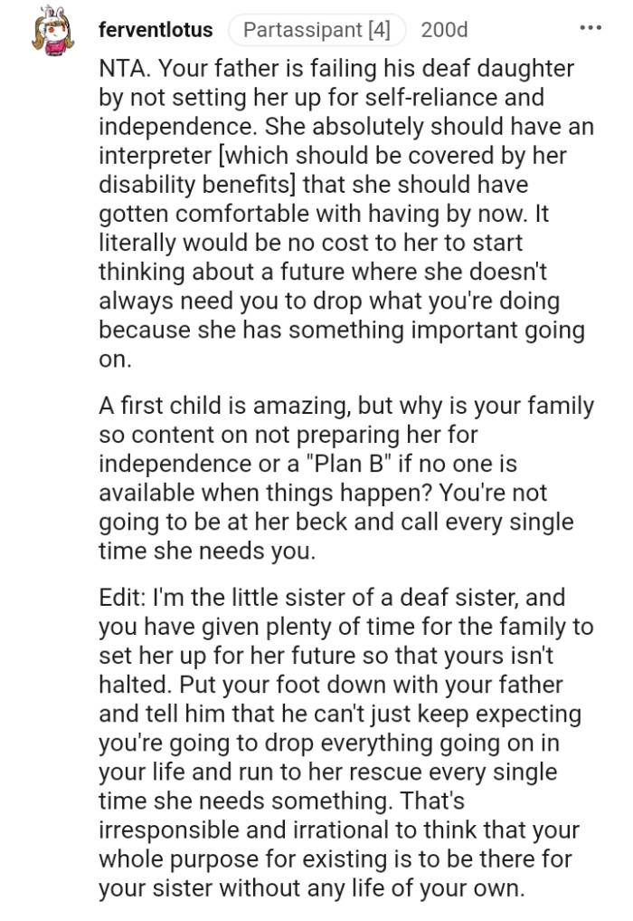 She Should Have Had an Interpreter She Is Comfortable With by Now