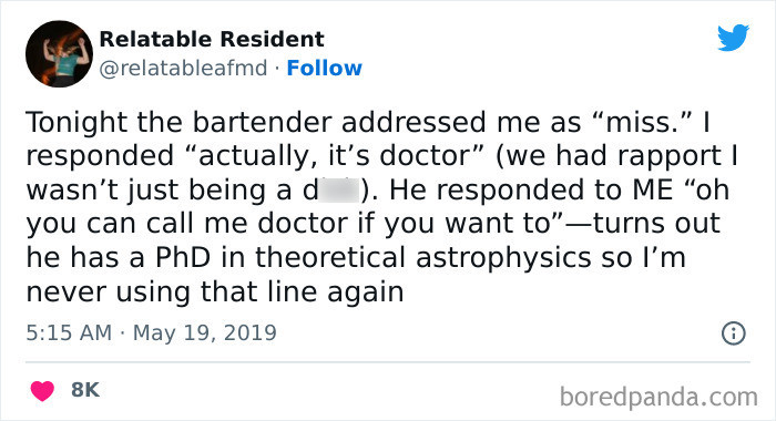 13. Actually, It's Miss Doctor