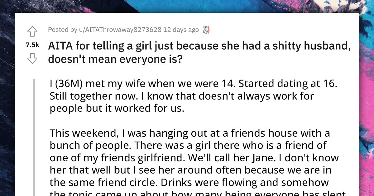 Man Accused of Cheating After He Said the Only Woman He Ever Slept With Was His Wife