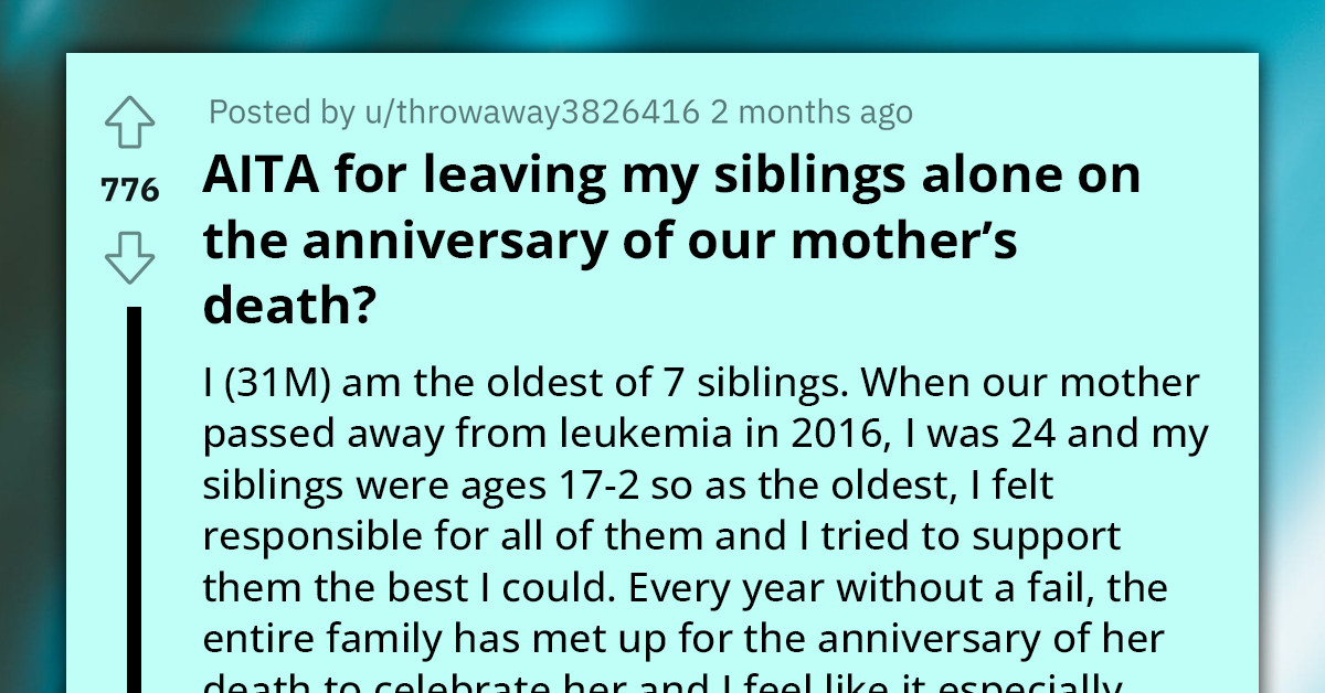 Redditor Has To Miss Mother's Death Anniversary Because He Works Abroad, Siblings Accuse Him Of Prioritizing Work Over Family