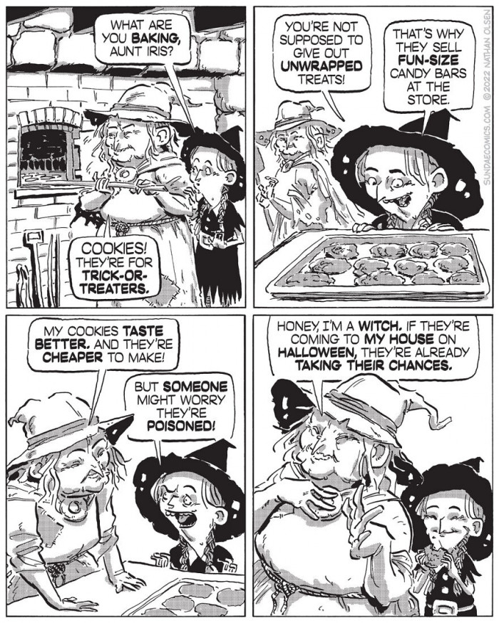 9. Taking their chances on Halloween