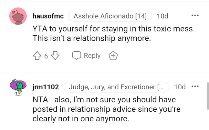 This Redditor Is Not Sure the OP Should Have Posted in Relationship Advice