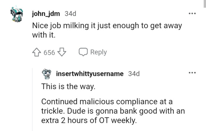 And the comments from other Redditors roll in...