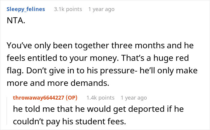 Three months is too short for such a demand