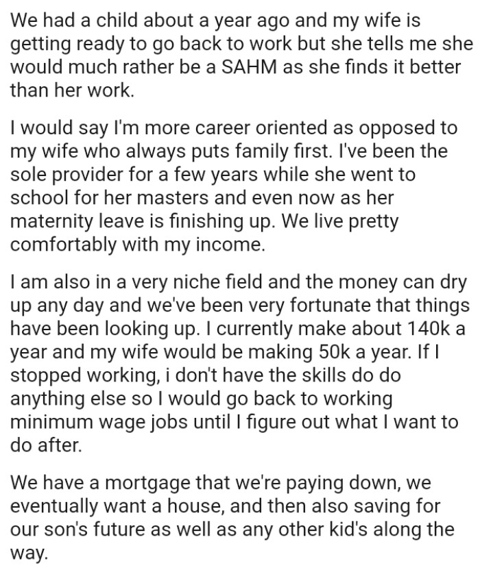 The OP is in a very niche field, and the money can dry up at any time; plus, they've been very fortunate that things have been looking up.