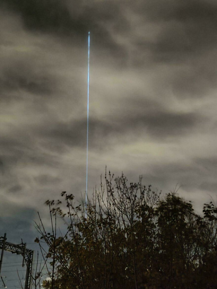 "There Is a Beam of Light Coming Out of the Core of London; What Is This?"