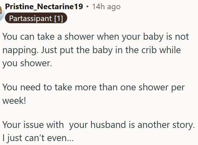 OP shouldn’t blame everything on her husband.