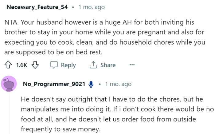 Does the husband even care about OP?