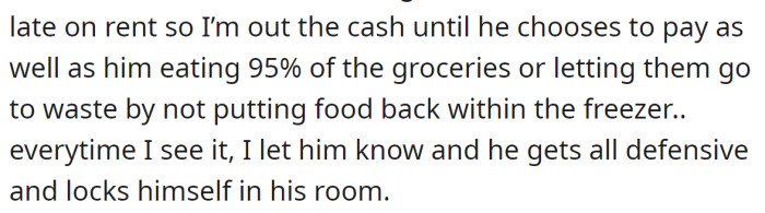 The OP tried to talk to him to resolve their issues: