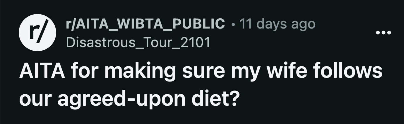 He dumped the food directly into the bin because he thought his wife would fish the box out when he wasn't looking.