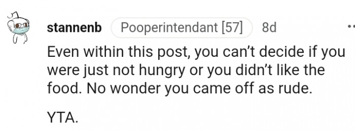 You really came off as rude