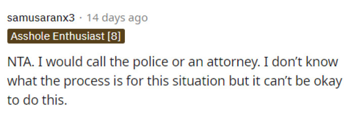 This is definitely advice that OP should consider before things get worse for her dad. This is bigger than just the drama associated with it.