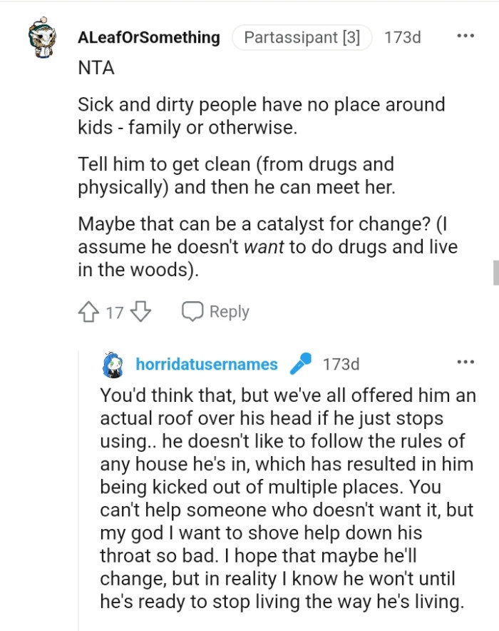 Maybe that can be a catalyst for change