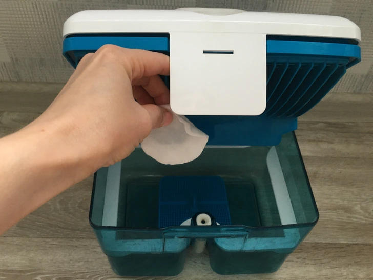 15. “You need to put a cotton disc wet with aroma oil into the vacuum cleaner container.”