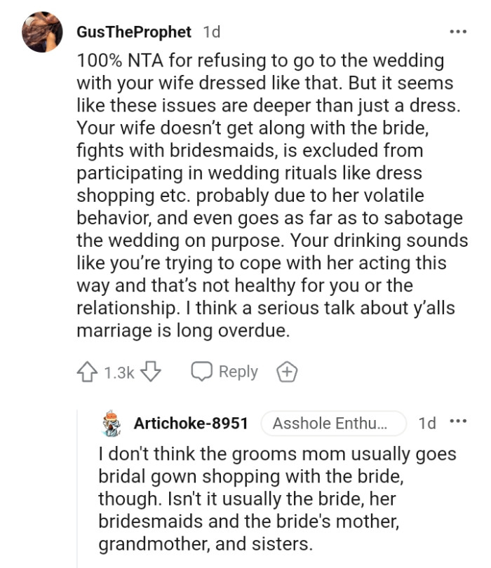 A serious talk about their marriage is long overdue