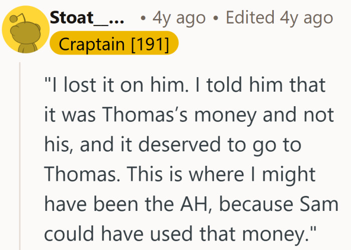 One sentence ends up carrying way more weight than intended.