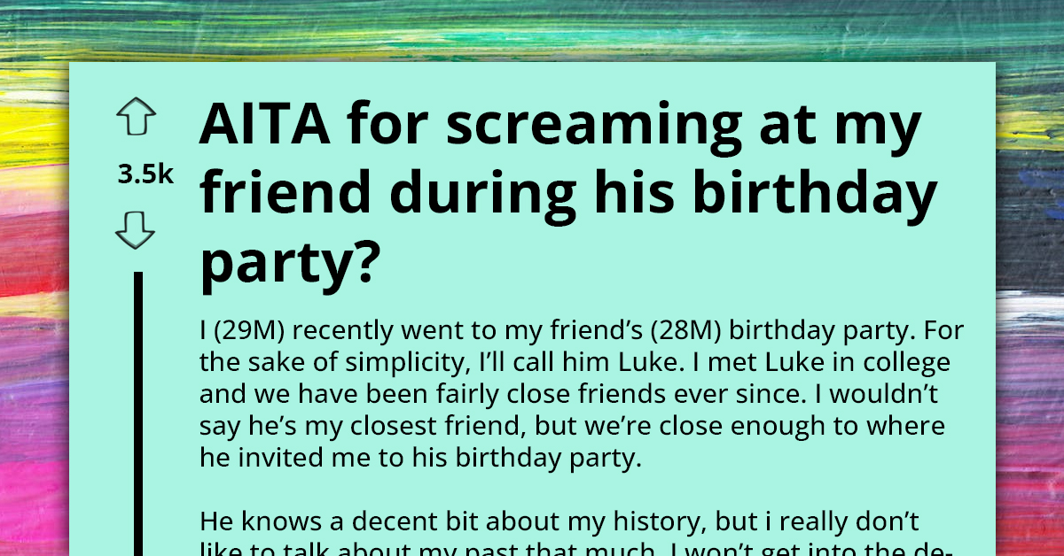 Man Screams At Celebrant For Bringing Drugs To His Party Despite Knowing He Was Sober, Gets Accused Of Ruining The Birthday