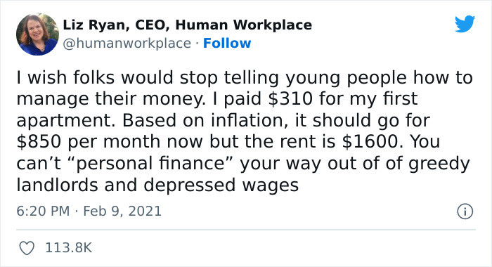 11. It's hard to keep up with the demands of greedy landlords.