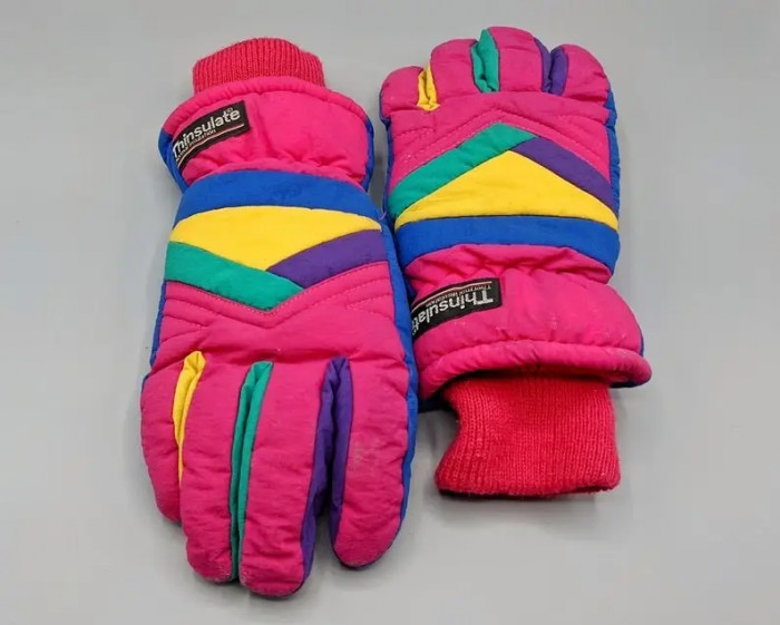 47. Snow and ski gloves that were always a blend of garish colors