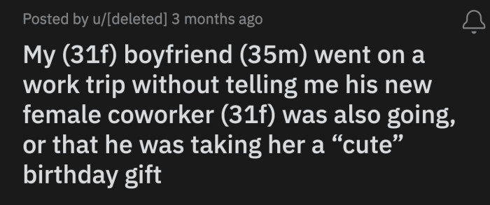 When he finally got back to OP, he just apologized, said he was eating, and then changed the subject. He told OP he didn't realize his phone was ringing when she didn't immediately drop the subject.