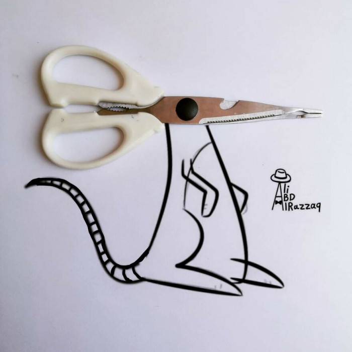 16. The scissors come to play again