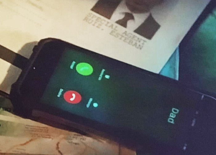 7. Viewers laughed at this mistake in Hellboy when Hellboy’s phone (Ron Perlman) displayed an “incoming call” screen instead of “in call,” since he was already talking to his dad.