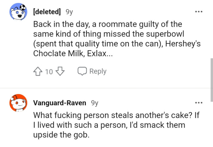This Redditor would smack the roommate upside the gob if they were the OP