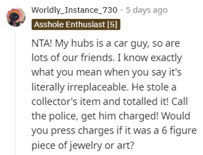 Literally irreplaceable