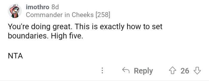 Keep yourself up, OP!