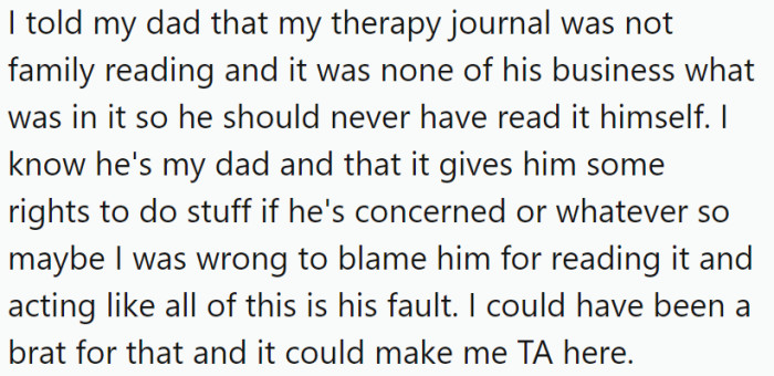 OP has offered the following explanation for why they think they might be the a-hole: