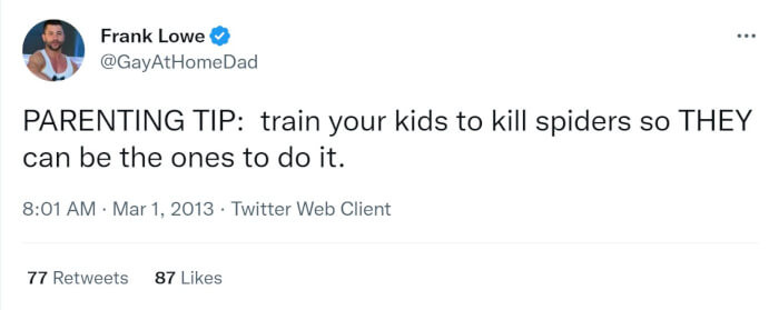 9. Train Your Kids to Kill Spiders