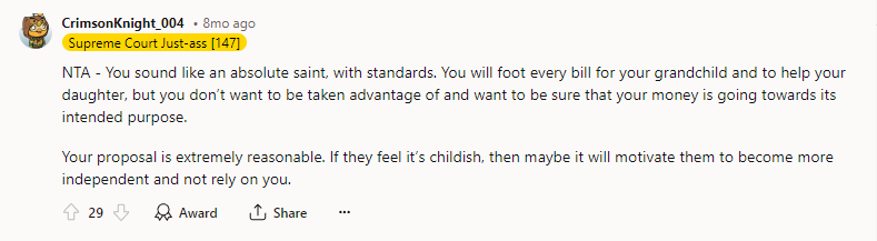 NTA - You sound like an absolute saint, with standards.