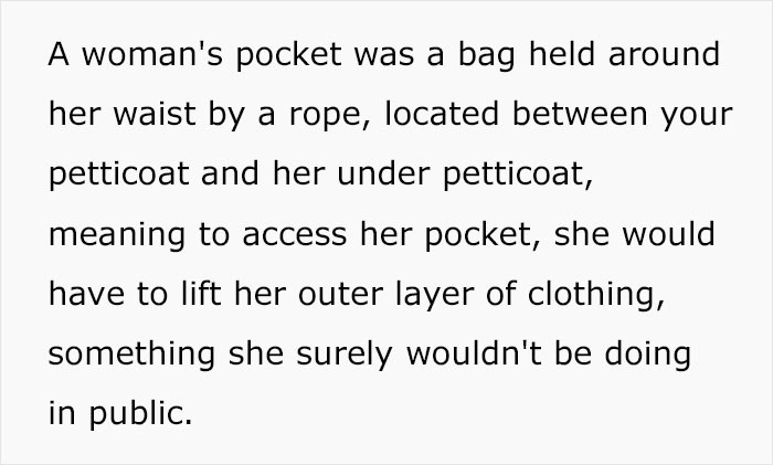 Well, pockets are supposed to be accessible. They are clothing compartments after all.