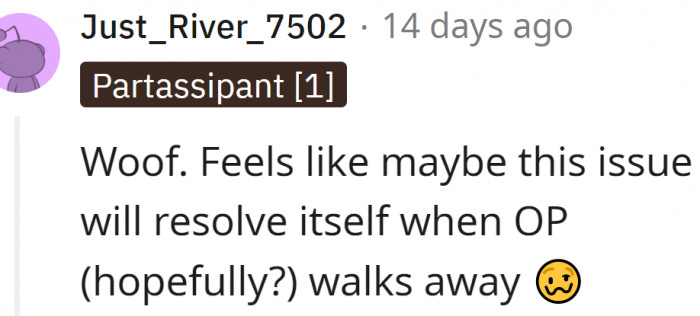 Maybe this issue will resolve itself?