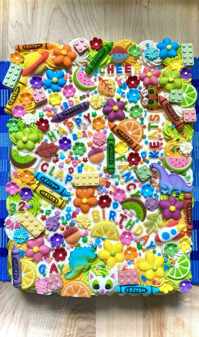 "I Spy Themed Birthday Cake That I Decorated Today"