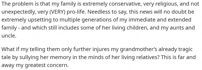 This could be a devastating blow for their conservative and pro-life family.