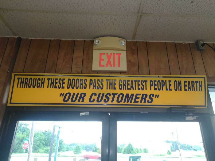 "Yes... Our "Customers"