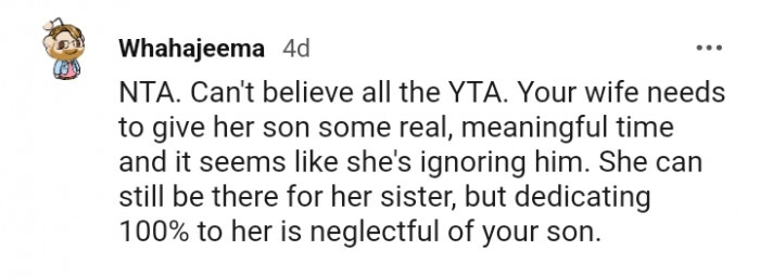 She can still be there for her sister