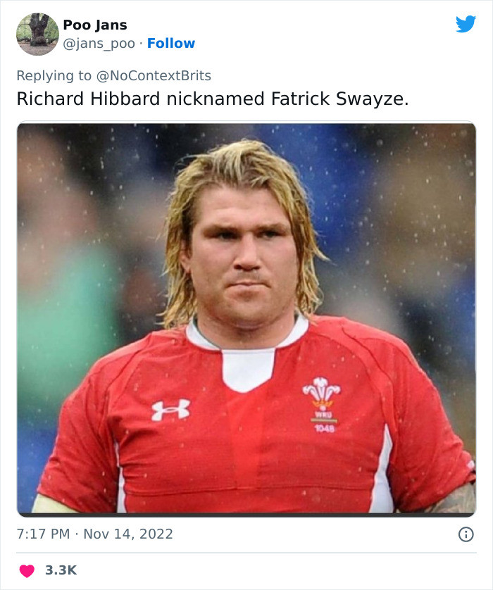 20. Richard Hibbarb as Fatrick Swayze