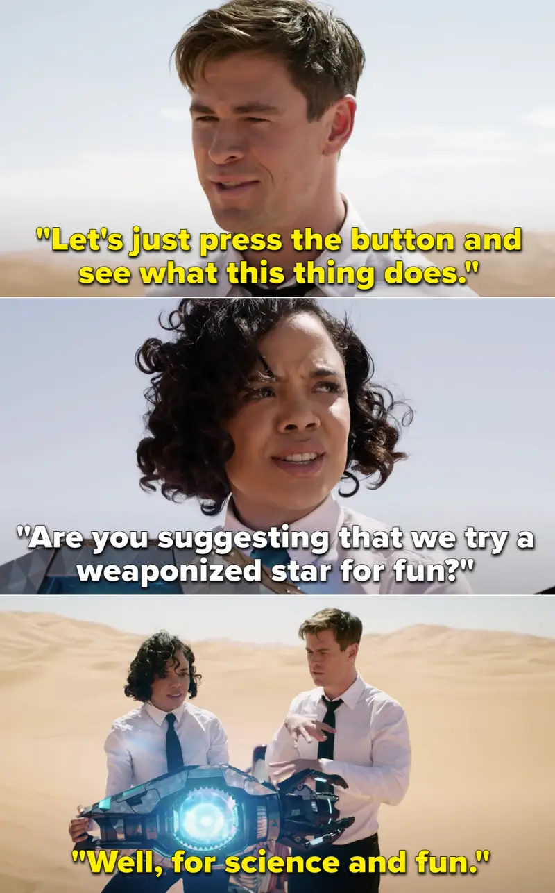 25. Men In Black: International, starring Chris Hemsworth (Thor) and Tessa Thompson (Valkyrie)