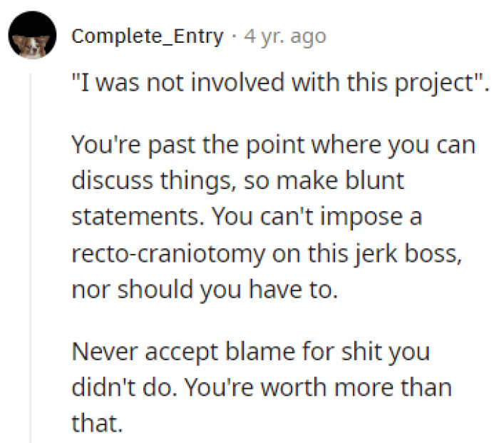 Don't Accept the Blame