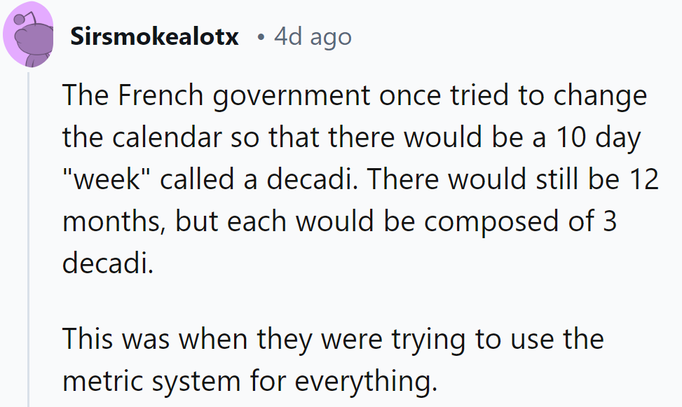 France: where they tried to make time as metric as their cheese.