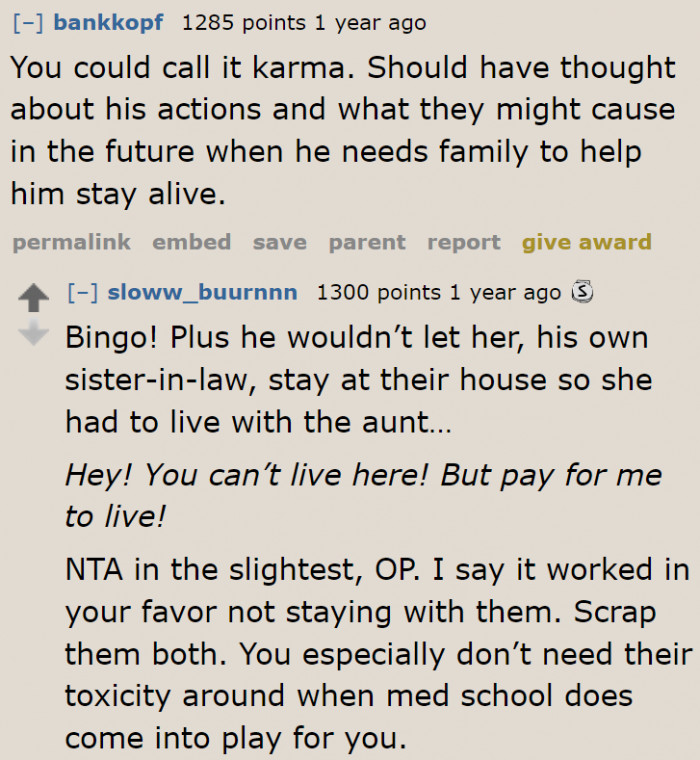 What goes around comes around.