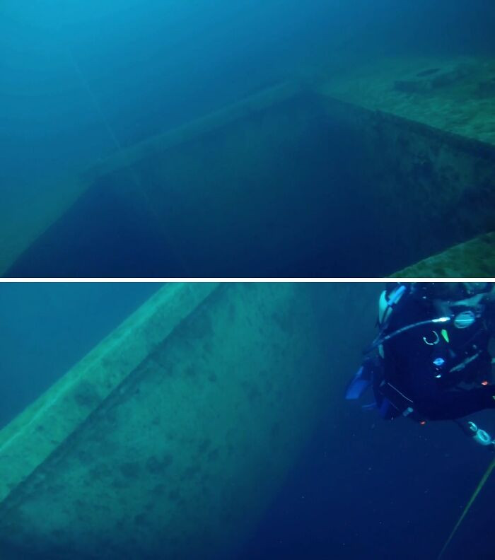 "Completed My Open Water Diver Certification Yesterday. Came Across This Weird Hole In The Ground On My Last Dive At 45 Ft Deep"