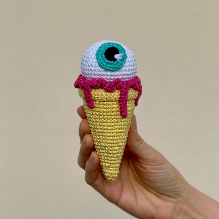 "I Wanted To Do Something Funny. You Can Take The Eye Out Of The Ice Cream Cone 😂"