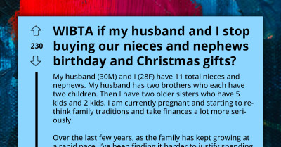 Generous Aunt's Decision to Spend Less on Her Nieces' and Nephews' Christmas Gifts Gets Lukewarm Reception from Their Parents, Advising Them to Stop Penny-Pinching