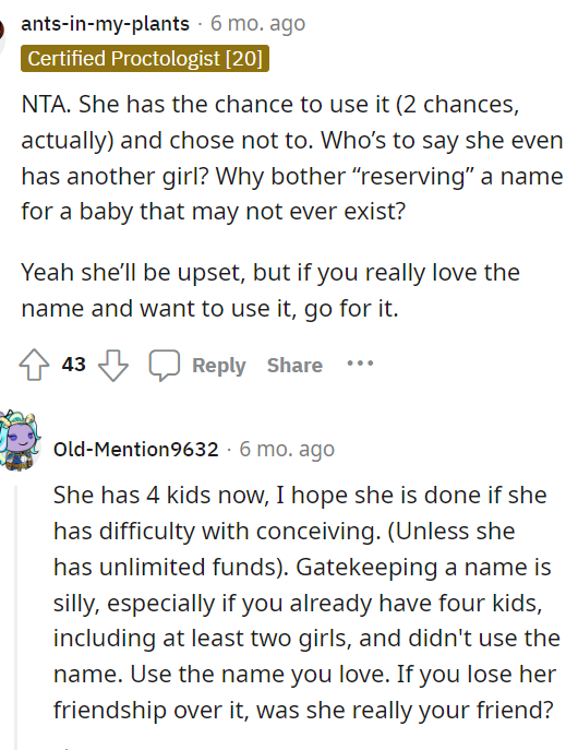 This is what we're thinking too because obviously, she had opportunities to use it but just didn't at the time.