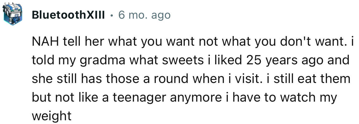 “NAH. Tell her what you want, not what you don't want.”