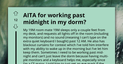 One Student’s Study Routine Becomes Another’s Nightmare