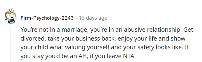 This isn't a marriage; it's a horror film.